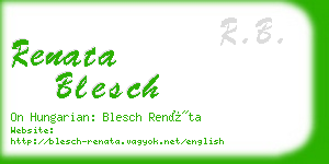renata blesch business card
